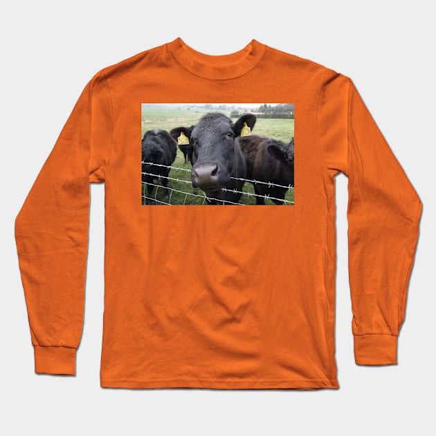 Here's Looking At Moo, Kid Long Sleeve T-Shirt by AH64D